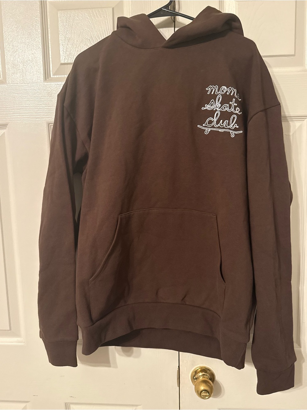 Mom Skate Club Brown Crewneck Hoodie